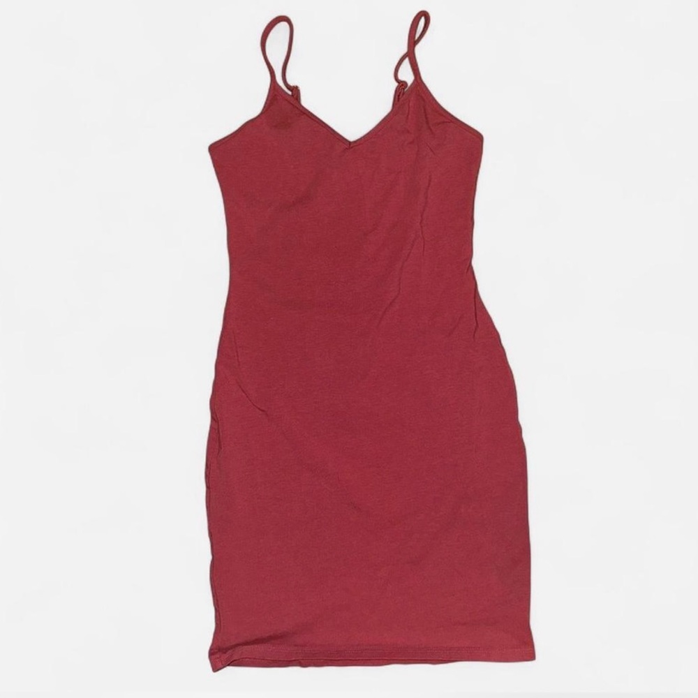Wild Fable maroon cami bodycon dress